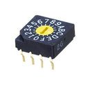 NIDEC COMPONENTS SC-1010W Rotary Coded Switch, SC-1000 Series, Through Hole, 16 Position, 5 VDC, BCH, 100 mA