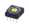 NIDEC COMPONENTS SC-1010W Rotary Coded Switch, SC-1000 Series, Through Hole, 16 Position, 5 VDC, BCH, 100 mA