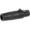 Cable Techniques TA6FL 6-Pin Mini XLR Female with 6mm Outlet (Black)