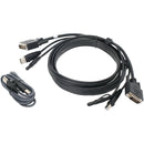 IOGEAR DVI and USB KVM Cable Kit with Audio (TAA, 10')