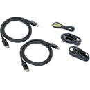 IOGEAR Dual View DisplayPort, USB KVM Cable Kit with Audio (10')