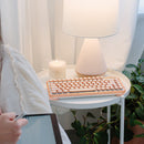 AZIO Posh Retro Compact Keyboard (White Leather / Copper-Brushed Frame)