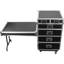 Odyssey FZWB6WDLX Flight Zone Deluxe 6-Drawer Workbox Tour Case with Casters & Side Table