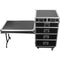Odyssey FZWB6WDLX Flight Zone Deluxe 6-Drawer Workbox Tour Case with Casters & Side Table