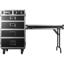 Odyssey FZWB6WDLX Flight Zone Deluxe 6-Drawer Workbox Tour Case with Casters & Side Table