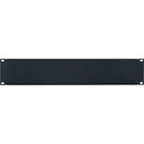 Lowell Manufacturing Steel Economy Panel with Flange (2 RU, Black)