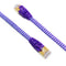 Tera Grand Cat 7 Ultra Flat Braided Ethernet Patch Cable (10Gb, 50', Purple & Blue)
