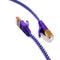 Tera Grand Cat 7 Ultra Flat Braided Ethernet Patch Cable (10Gb, 50', Purple & Blue)