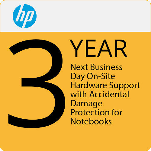 HP 3-Year Next Business Day On-Site Support Plan with ADP for Laptops