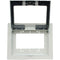 FSR Recessed 3-Gang Mounting Plate with Plastic Cover