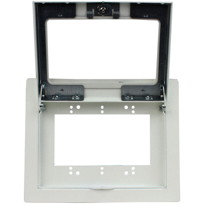 FSR Recessed 3-Gang Mounting Plate with Plastic Cover