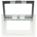 FSR Recessed 4-Gang Mounting Plate with Plastic Cover