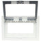 FSR Recessed 4-Gang Mounting Plate with Plastic Cover