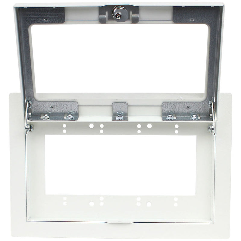 FSR Recessed 4-Gang Mounting Plate with Plastic Cover