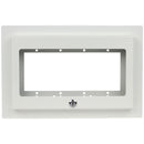 FSR Recessed 4-Gang Mounting Plate with Plastic Cover