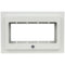 FSR Recessed 4-Gang Mounting Plate with Plastic Cover