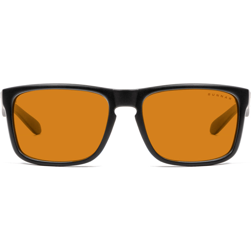 GUNNAR Intercept Gaming Glasses (Onyx Frame, GUNNAR-Focus Lenses, Amber Max Lens Tint)