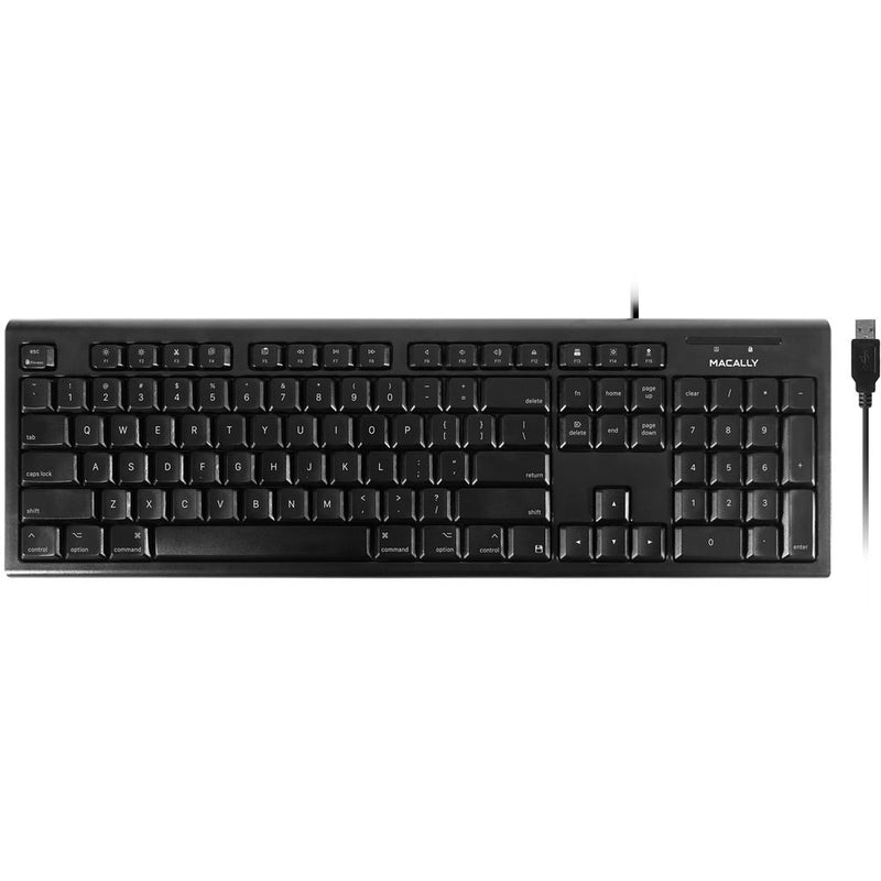 Macally 104 Key Full-Size USB Keyboard (Black)