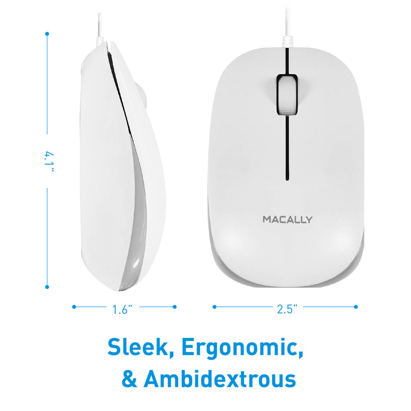 Macally 3-Button USB Optical Mouse