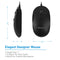 Macally USB Optical Silent Click Mouse (Black)