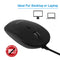 Macally USB Optical Silent Click Mouse (Black)
