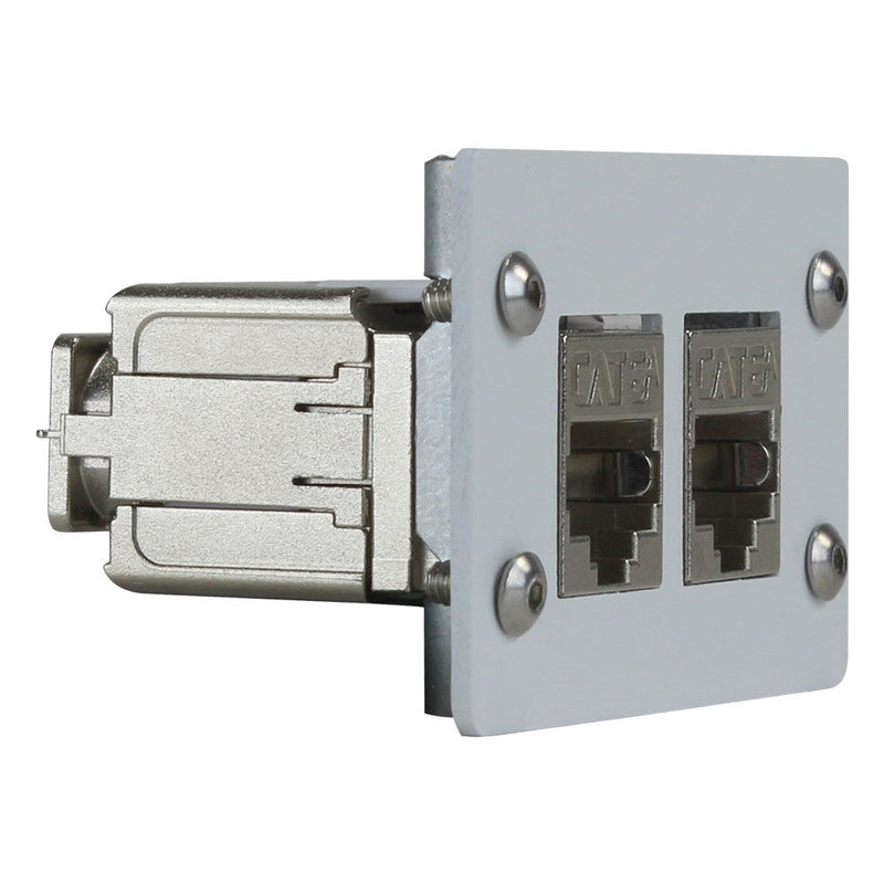 FSR Double-Height CAT6a Shielded Connector Insert (White)