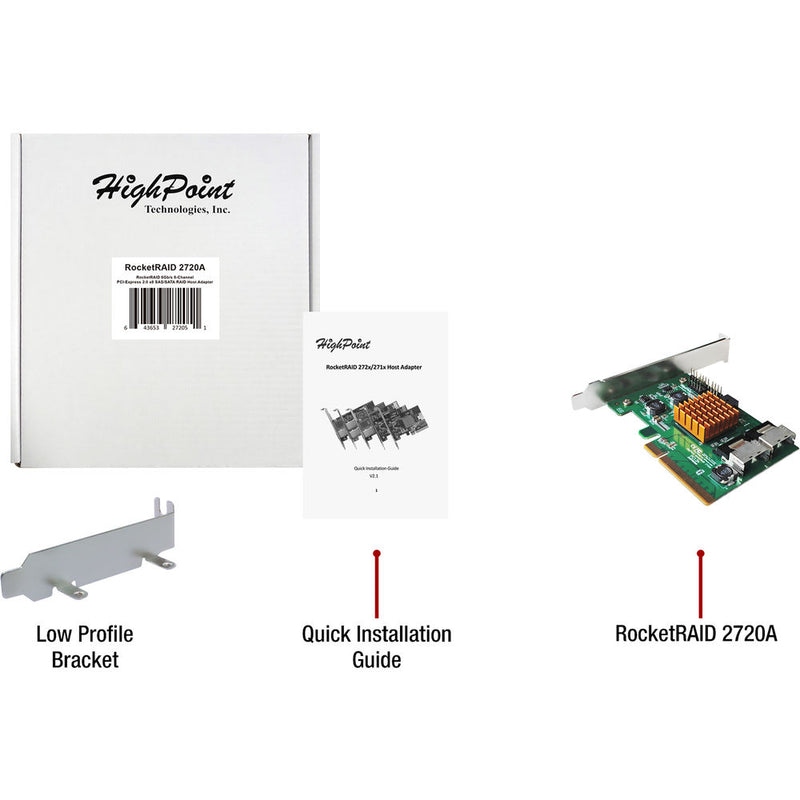 HighPoint RocketRAID 2720A Internal RAID Controller