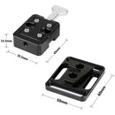 CAMVATE V-Lock Quick Release Base Station & Wedge Kit