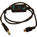 IndiPRO Tools 2.5mm DC Barrel to Mini USB 5 VDC Power Regulated Cable (24")