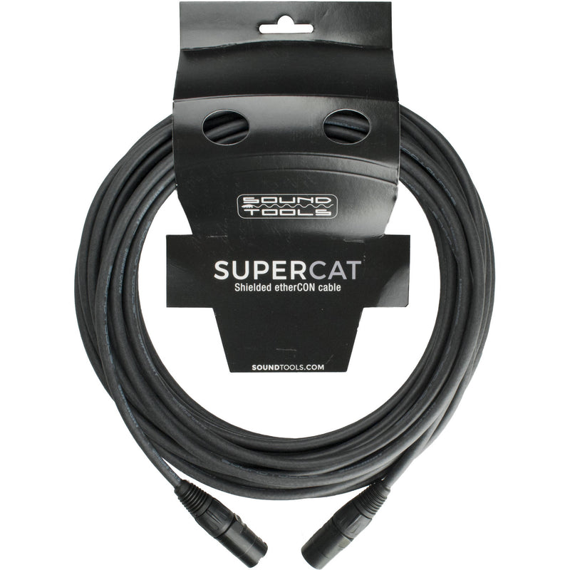 SoundTools SuperCAT Shielded CAT5e EtherCON Cable (Black, 50')