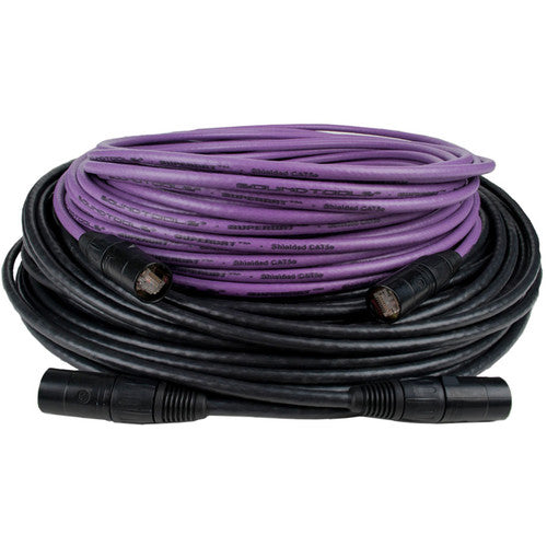 SoundTools SuperCAT Shielded CAT5e EtherCON Cable (Purple, 25')