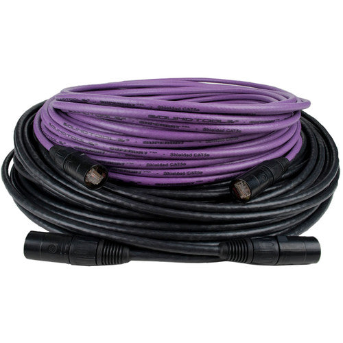 SoundTools SuperCAT Shielded CAT5e EtherCON Cable (Purple, 200')