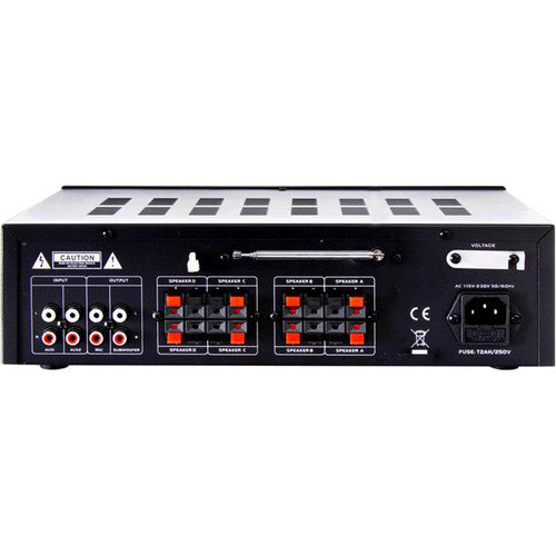 Pyle Pro 4-Channel Compact Stereo Amplifier System with Bluetooth