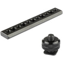 CAMVATE Cheese-Style NATO Rail with Shoe Mount Adapter