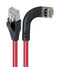 L-COM TRD695SRA7RD-2 Ethernet Cable, Cat6, 90&deg; RJ45 Plug to RJ45 Plug, FTP (Foiled Twisted Pair), Red, 609.6 mm, 2 ft