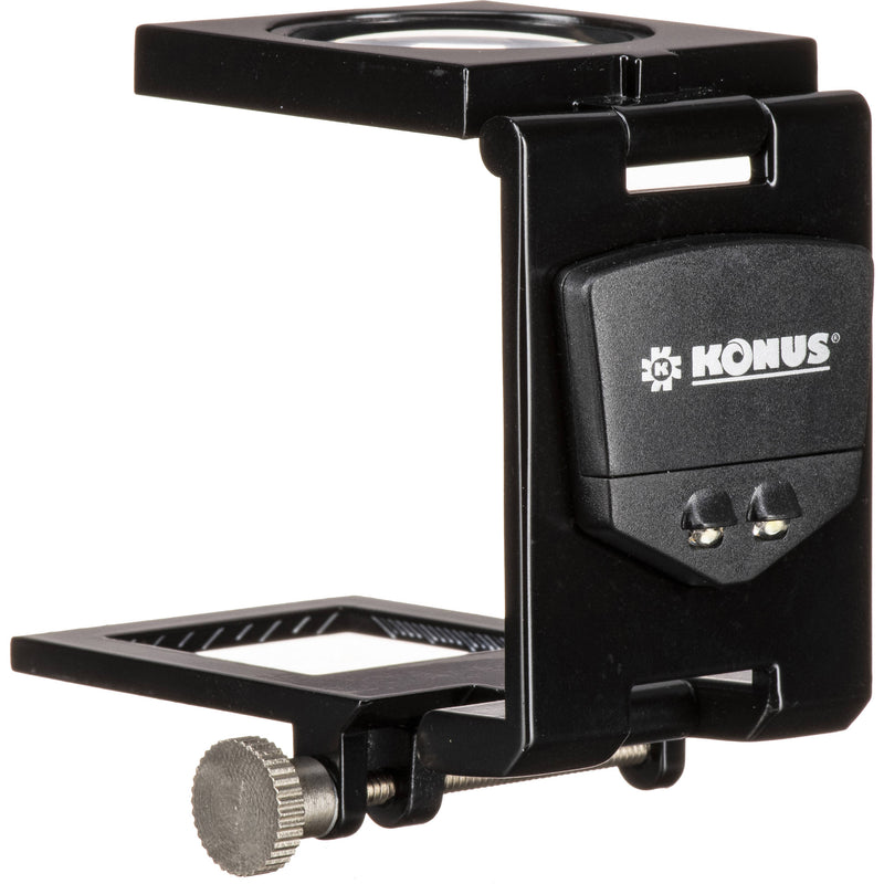 Konus 3055 12x Spring Silver Linen Tester - Silver Body