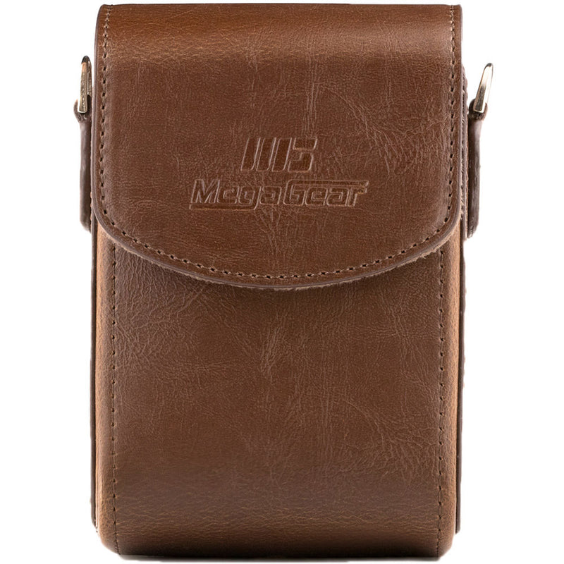 MegaGear PU Leather Camera Case for Canon PowerShot SX740 HS, SX730 HS (Dark Brown)