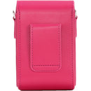 MegaGear PU Leather Camera Case for Canon PowerShot SX740 HS, SX730 HS (Hot Pink)