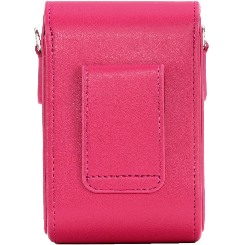 MegaGear PU Leather Camera Case for Canon PowerShot SX740 HS, SX730 HS (Hot Pink)