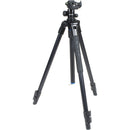 SLIK Pro AL-323BH4 Tripod with SBH-400 Triple Action Ball Head (Matte Black)