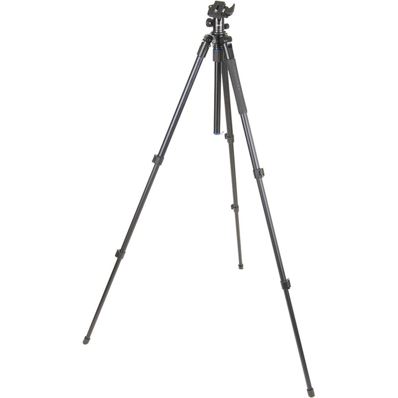 SLIK Pro AL-323BH4 Tripod with SBH-400 Triple Action Ball Head (Matte Black)