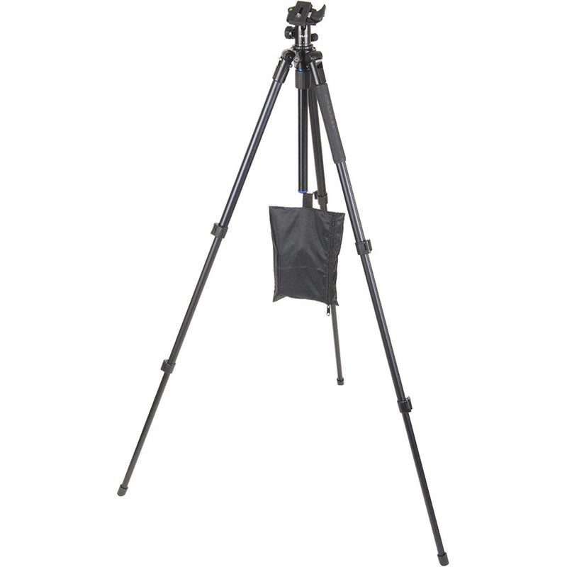 SLIK Pro AL-323BH4 Tripod with SBH-400 Triple Action Ball Head (Matte Black)