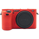 Amzer Soft Silicone Protective Case for Sony ILCE-6500 (Red)