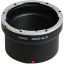 KIPON Mamiya 645 Lens to Nikon Z Mount Camera Adapter