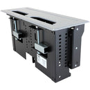 FSR RT6-R2-ALM Unity Rectangle In-Table Box for T6 Brackets & TBRT Cable Retractors (Aluminum)