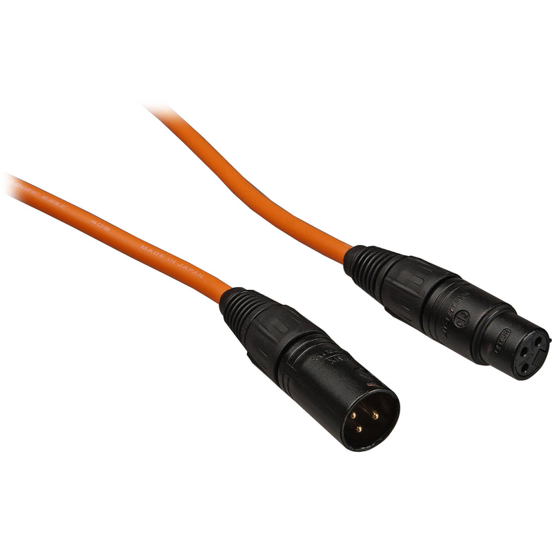 Canare L-4E6S Star Quad XLRM to XLRF Microphone Cable (50', Orange)
