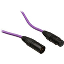 Canare L-4E6S Star Quad XLRM to XLRF Microphone Cable (50', Purple)