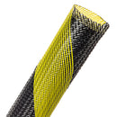 Techflex 1.25" Flexo Non-Skid Tubing (Black/Yellow, 25' )