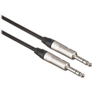 Canare Star Quad 1/4" TRS Male to 1/4" TRS Male Cable (Black, 40')