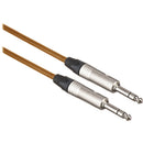 Canare Star Quad 1/4" TRS Male to 1/4" TRS Male Cable (Orange, 2')